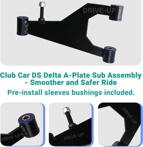 Club Car Delta A-Plate Sub Assembly for 1993-Up G&E DS Golf Carts, Front Suspension Kit, OEM 1016353-2Pcs | Drive-up