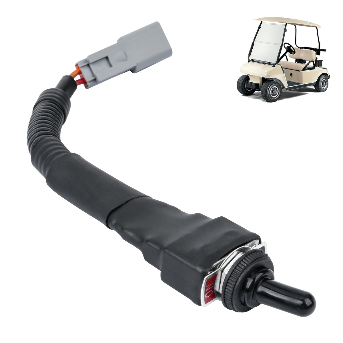 Golf Cart 48V Tow Run Switch, Include Switch and Harness, Suitable for 1995-UP 48V Club Car DS Electric Golf Cart |Drive-up