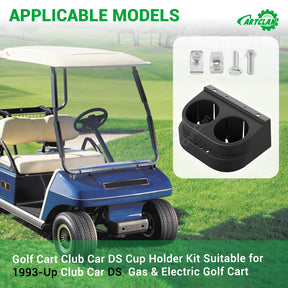 Club Car DS Cup Holder Kit Dual for 1993-Up Golf Cart |Drive-up