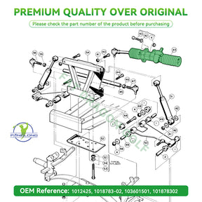 Steering Rack, Rack and Pinion, Steering Gear Box for Club Car DS, Carryall, and Turf G&E Golf Cart |Drive-up