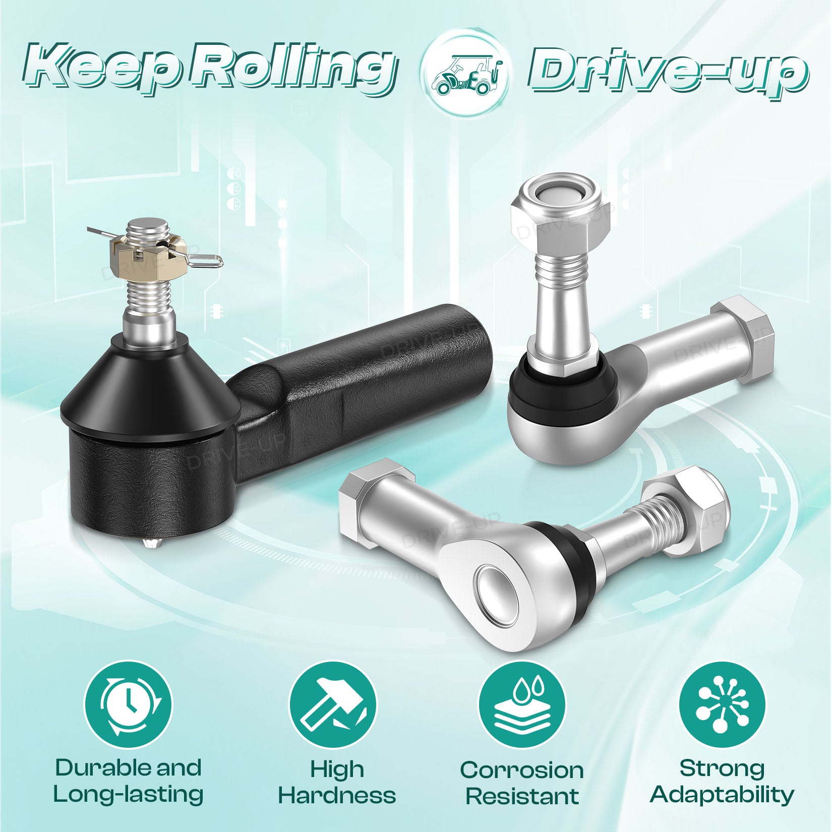 Ball Joint Kit, Fits 2001-Up EZGO TXT Golf Cart | Drive-up