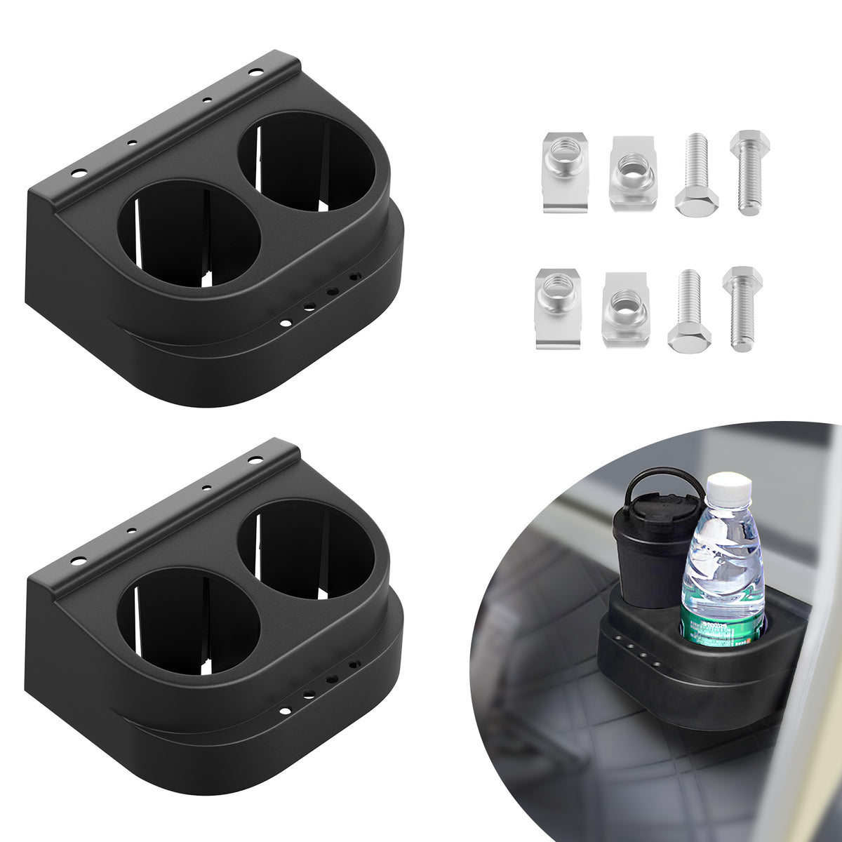 Dual Cup Holder Kit for 1993-Up Club Car DS - 2 Pcs | Drive-up