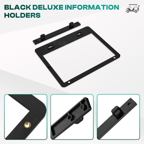 Golf Cart Black Deluxe Message Holder for Club Car | Drive-up