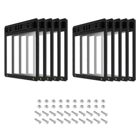 Set of 10 Golf Cart Black Deluxe Message Holder for ClubCar | Drive-up