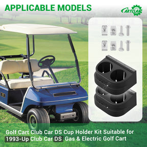 Dual Cup Holder Kit for 1993-Up Club Car DS - 2 Pcs | Drive-up