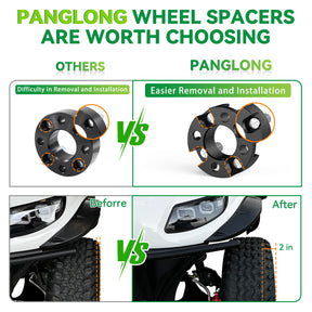 Universal Golf Cart Wheel Spacers Kit with Lug Nuts-2 inch, Wheel Spacers Kit Suitable for Yamaha, Club Car, EZGO | Drive-up