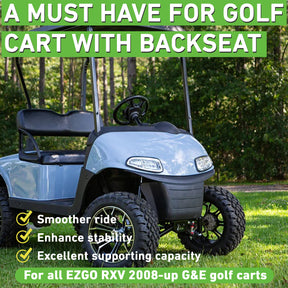 Drive-up Golf Cart Heavy Duty Dual Action Rear Leaf Spring Kit for EZGO RXV 2008-Up, Replaces OEM 604494