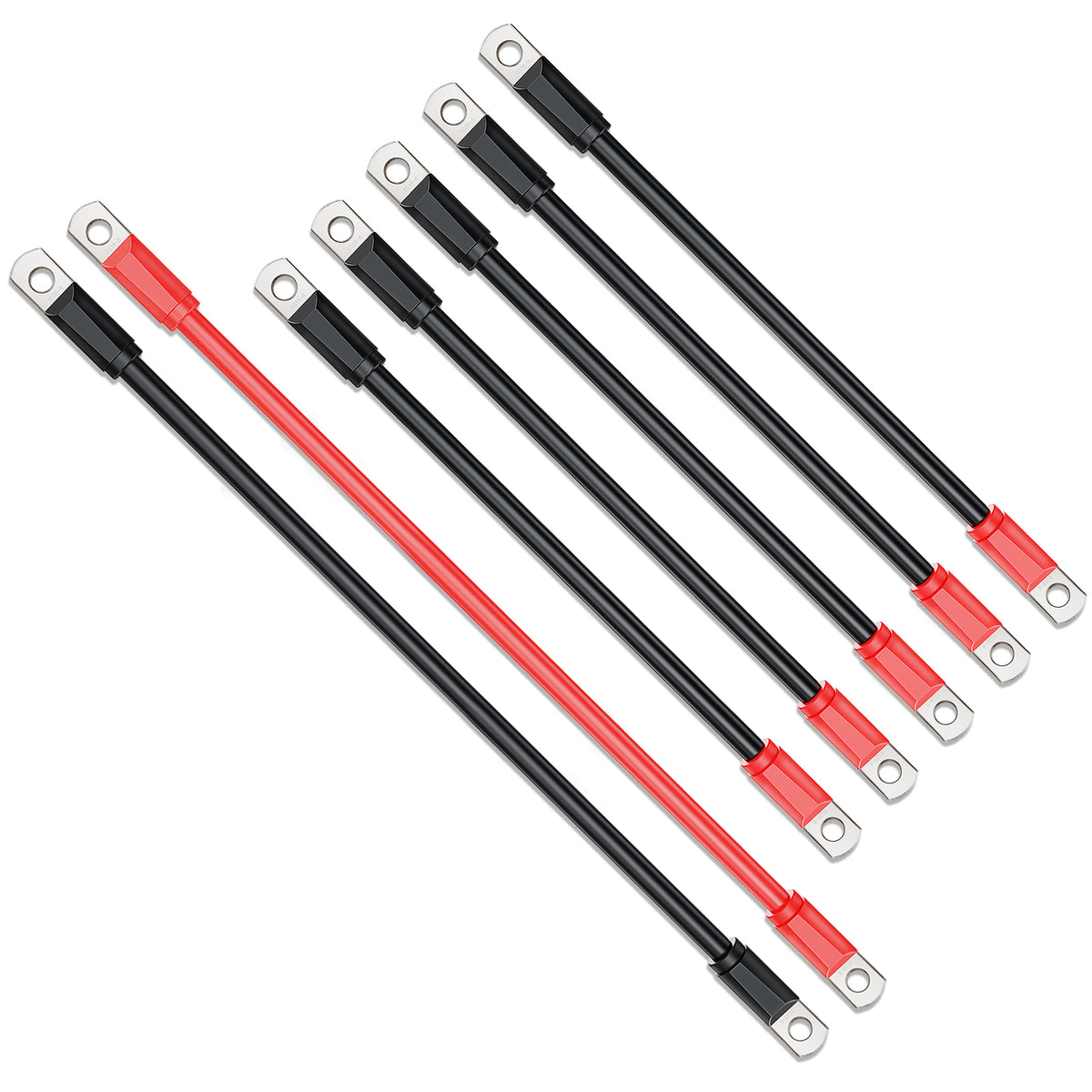 Golf Cart Battery Cables Wiring Kit for EZGO TXT 1994 & UP 36 & 48 Volt with 4 Gauge 7 PC AC/DC Wire Golf Cart Battery Cable Set