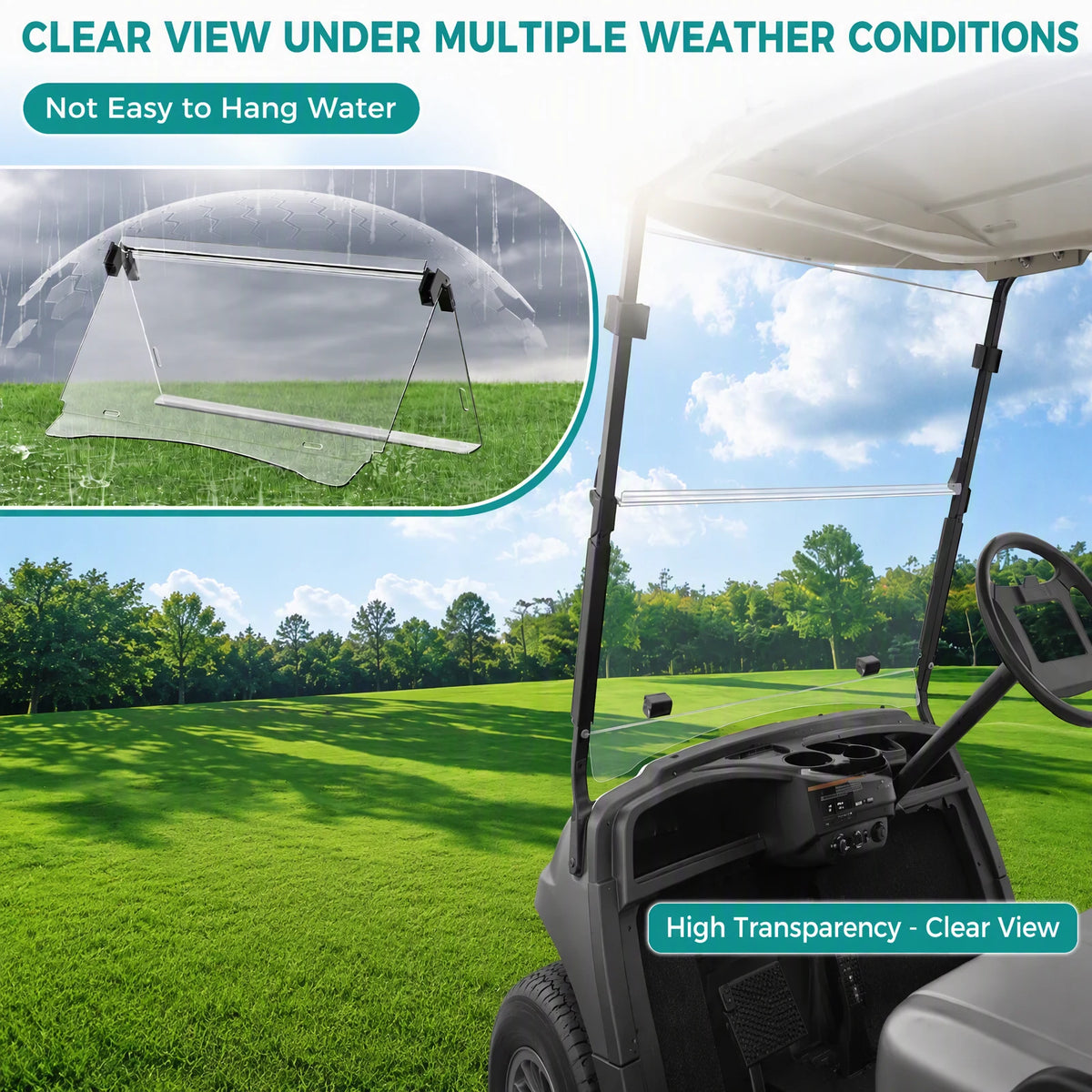 Golf Cart Windshield for Yamaha G29