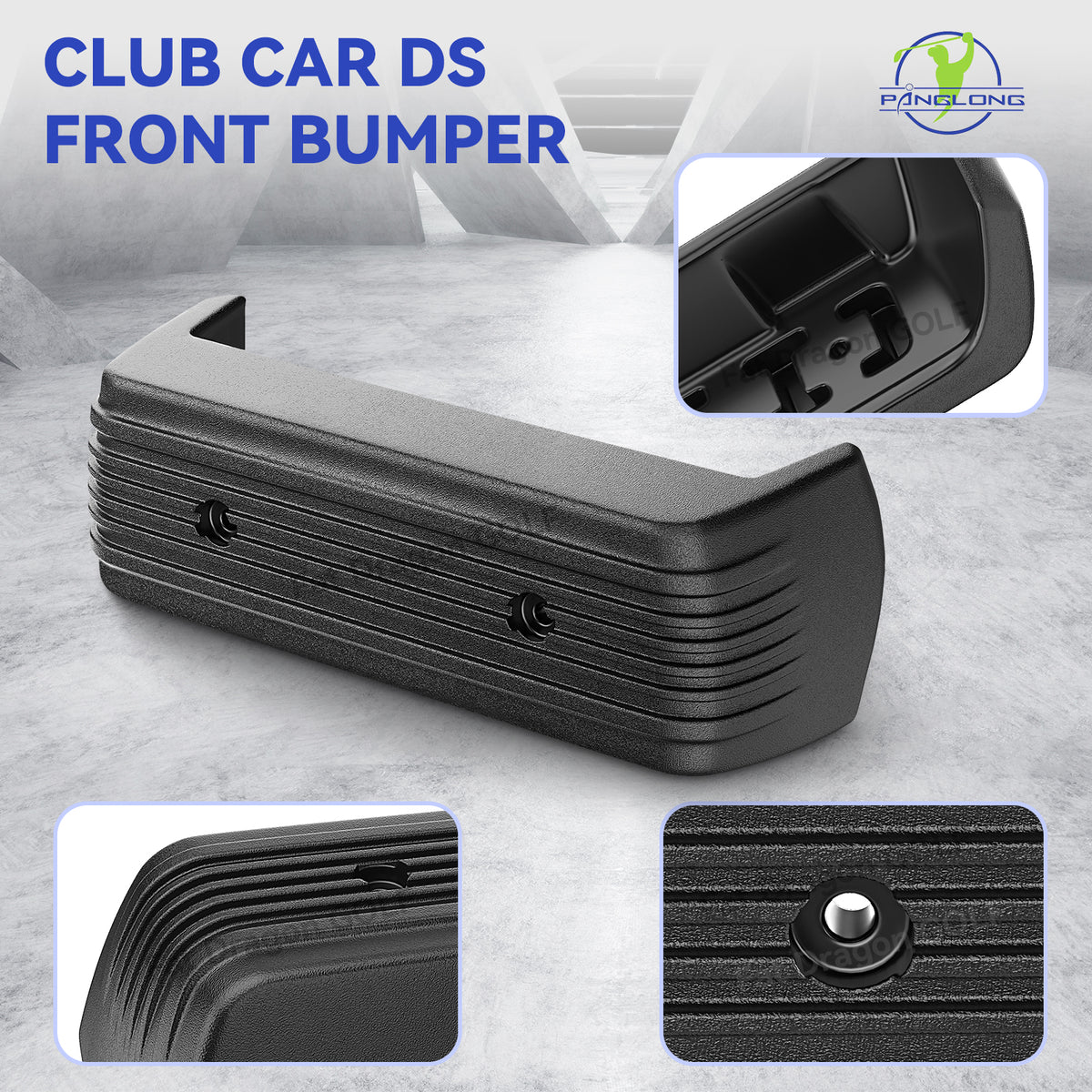 Club Car DS Front Bumper, Suitable for 1993-up Club Car DS, Club Car DS Front Bumper Replace OEM# 1016868 |Drive-up