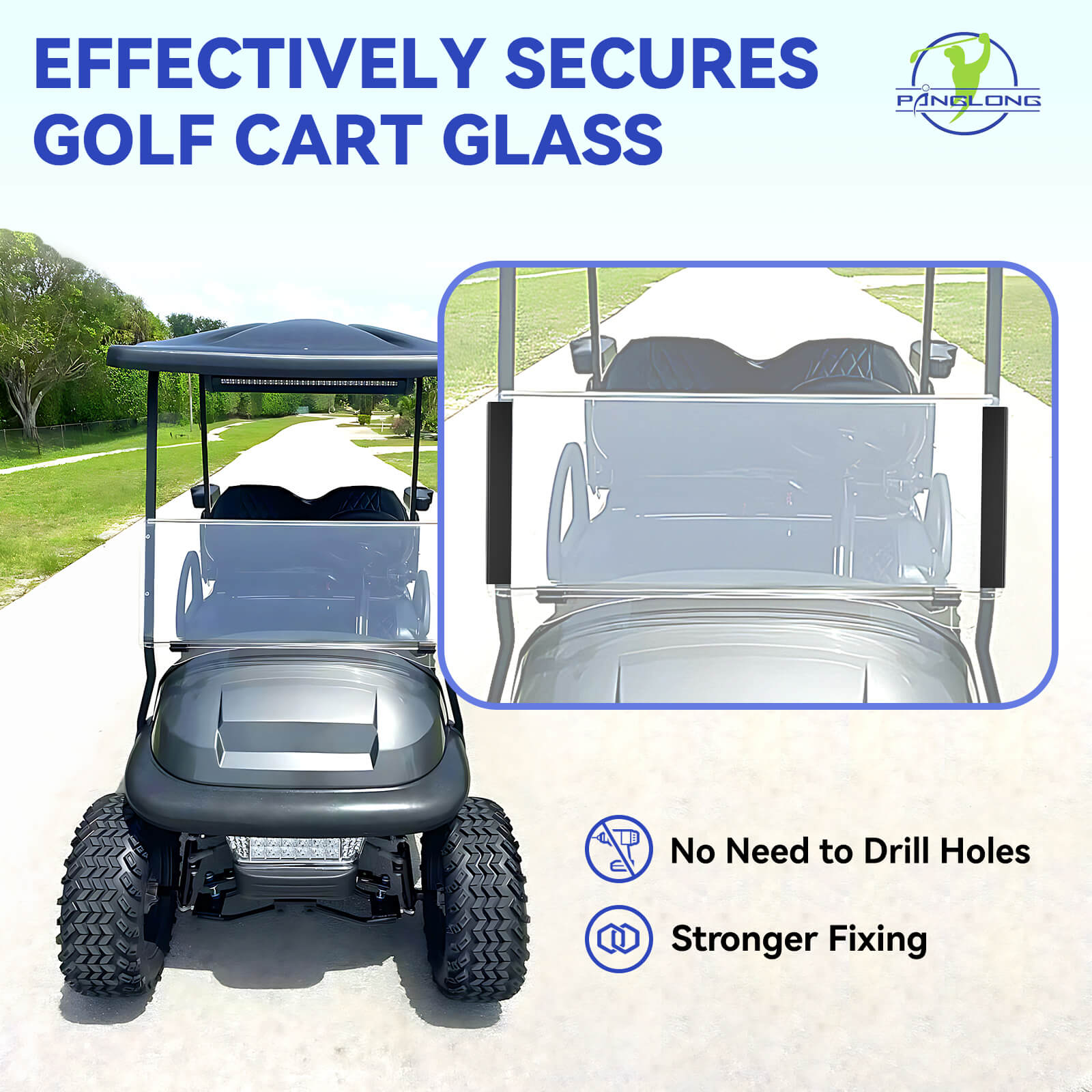 Club Car Windshield Clips Sash