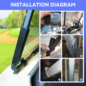 Club Car Windshield Clips Sash