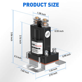 14V 4 Terminal Golf Cart Solenoid for EZGO