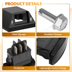 Forward Reverse Rocker Switch Kit for 1996-2015 Electric Club Car DS | Drive up