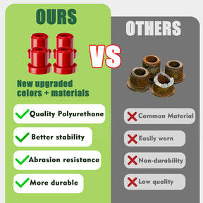 Panglong Club Car DS Bushing Kit for A Arm, Front and Rear Suspension; Polyurethane Bushings Kit Suitable for 1992-Up DS Golf Cart; OEM#1016346, 1016349, 1016350, 1015583, 1012303