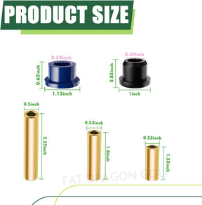 Panglong Front Lower Spring+Rear Leaf Spring+Upper A Arm Suspension for Club Car DS Polyurethane Bushings and Sleeves Kits Fit 1992-Up Golf Cart, Replace OEM 1016346 1016349 1016350 1015583 1012303