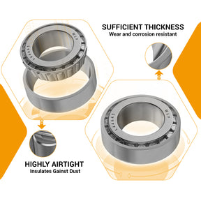 Front Wheel Bearing Hub Rebuild Kit for Club Car DS, Carryall (2 Set) |Drive-up