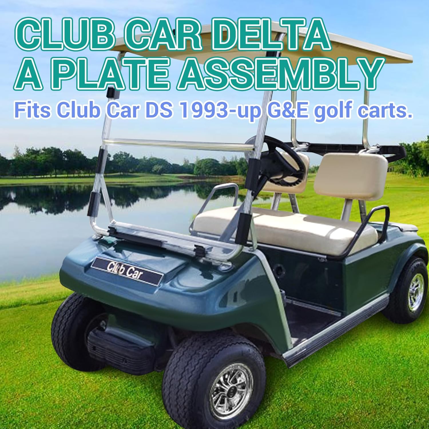 Club Car Delta A-Plate Sub Assembly for 1993-Up G&E DS Golf Carts, Front Suspension Kit, OEM 1016353-2Pcs | Drive-up