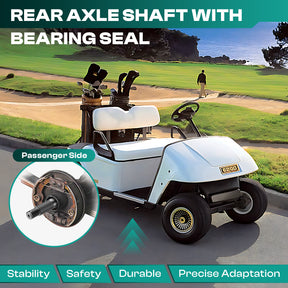 Golf Cart EZGO Rear Axle Shaft with Bearing Seal for 1994.3-2009 Gas, Passenger Side Rear OEM# 72057G01 | Drive-up