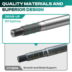 Golf Cart EZGO Rear Axle Shaft with Bearing Seal for 1994.3-2009 Gas, Passenger Side Rear OEM# 72057G01 | Drive-up