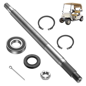 Golf Cart EZGO Rear Axle Shaft with Bearing Seal for 1994.3-2009 Gas, Passenger Side Rear OEM# 72057G01 | Drive-up