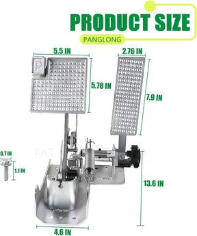 Drive-up 2012-2014 Golf Cart Accelerator and Brake Pedal Assembly with Screws, Suitable for 2012-2014 Yamaha Electric Golf Cart, OEM Reference #JW9-F7850-10, JW9-F7850-11, JW9-F7850-20, JW9-F7850-21