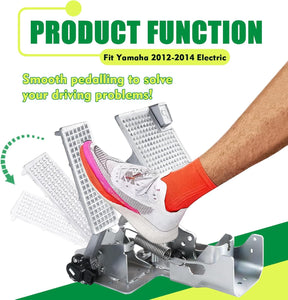 Drive-up 2012-2014 Golf Cart Accelerator and Brake Pedal Assembly with Screws, Suitable for 2012-2014 Yamaha Electric Golf Cart, OEM Reference #JW9-F7850-10, JW9-F7850-11, JW9-F7850-20, JW9-F7850-21