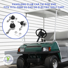 Golf Cart Ball Joint Kit-Club Car DS Tie Rod End Set of 3, Club Car DS Tie Rod End with Grease Fitting |Drive-up