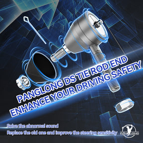 Golf Cart Ball Joint Kit-Club Car DS Tie Rod End Set of 3, Club Car DS Tie Rod End with Grease Fitting |Drive-up