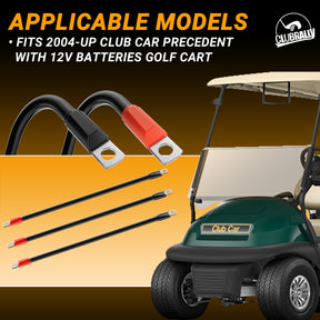 Golf Cart Battery Cable Set, Fit for Club Car Precedent 2004-Up | Drive-up