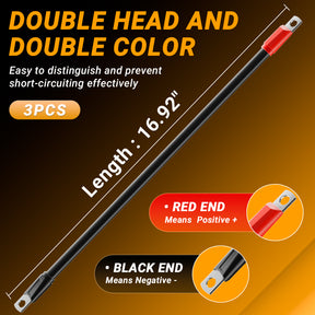 Golf Cart Battery Cable Set, Fit for Club Car Precedent 2004-Up | Drive-up