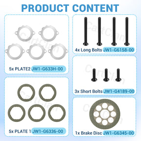 Brake Replacement Kit, Fits for Yahama G29 Gas & Electric 2007-2014 | Drive-up