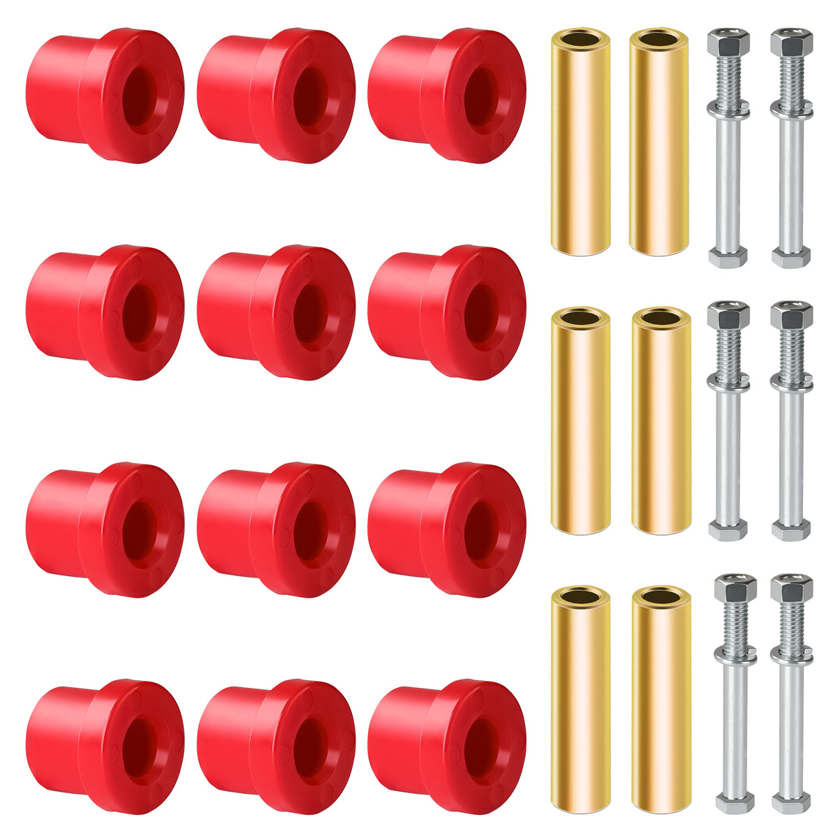 Golf Cart Bushings Kit for Club Car DS 1992-Up - RED | Drive-up