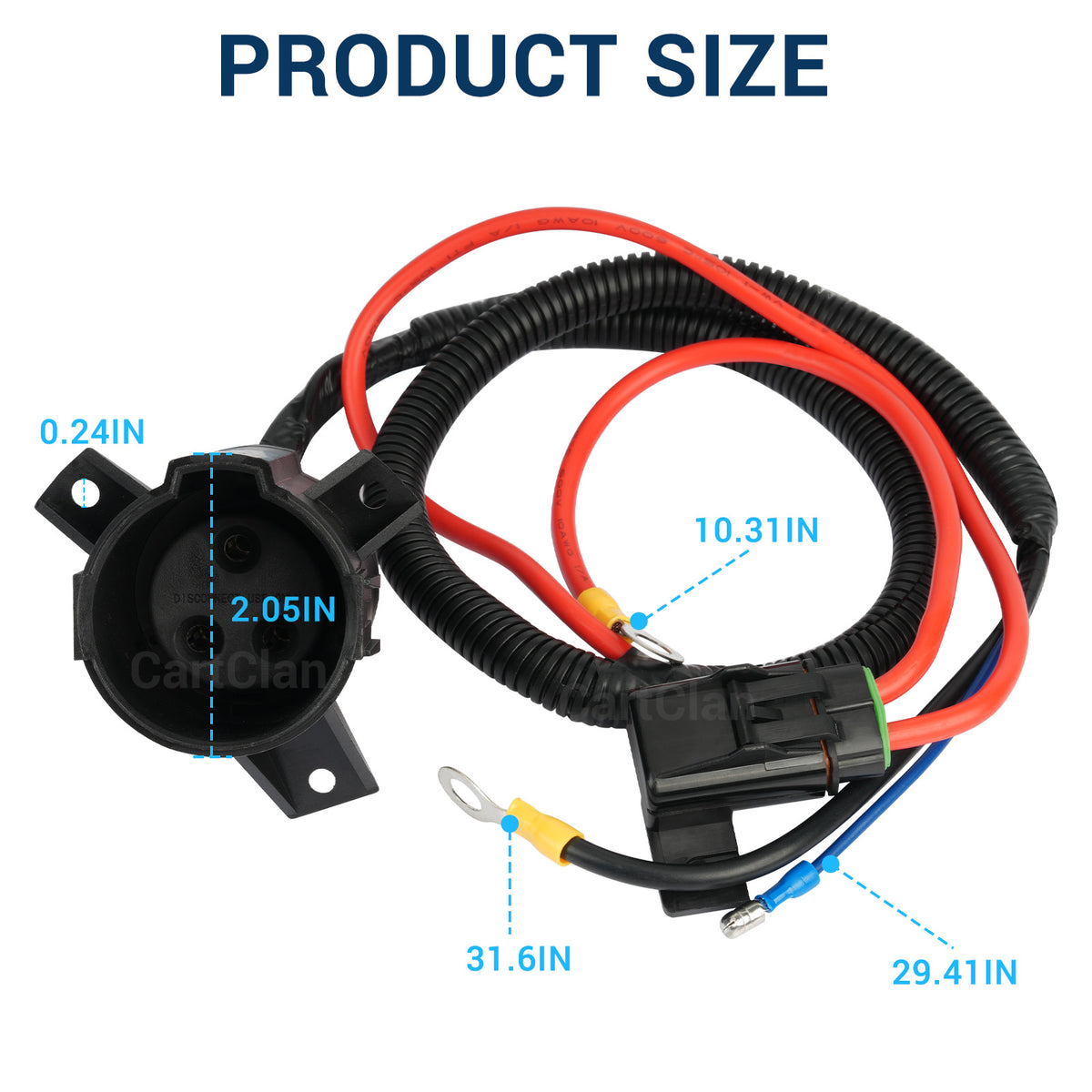 Charger DC Receptacle for 2014-UP Club Car Precedent/Tempo | Drive-up