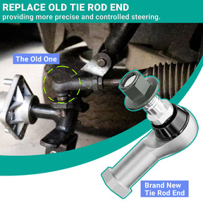 Club Car Tie Rod End Set - Fits Precedent 2004-Up & Tempo 2018-Up Golf Carts | Drive-up