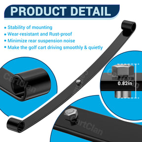 Club Car Rear Leaf Spring Kit, Golf Cart Rear Leaf Spring Kit Suitable for DS, OEM #1012180, 1015583 |Drive-up