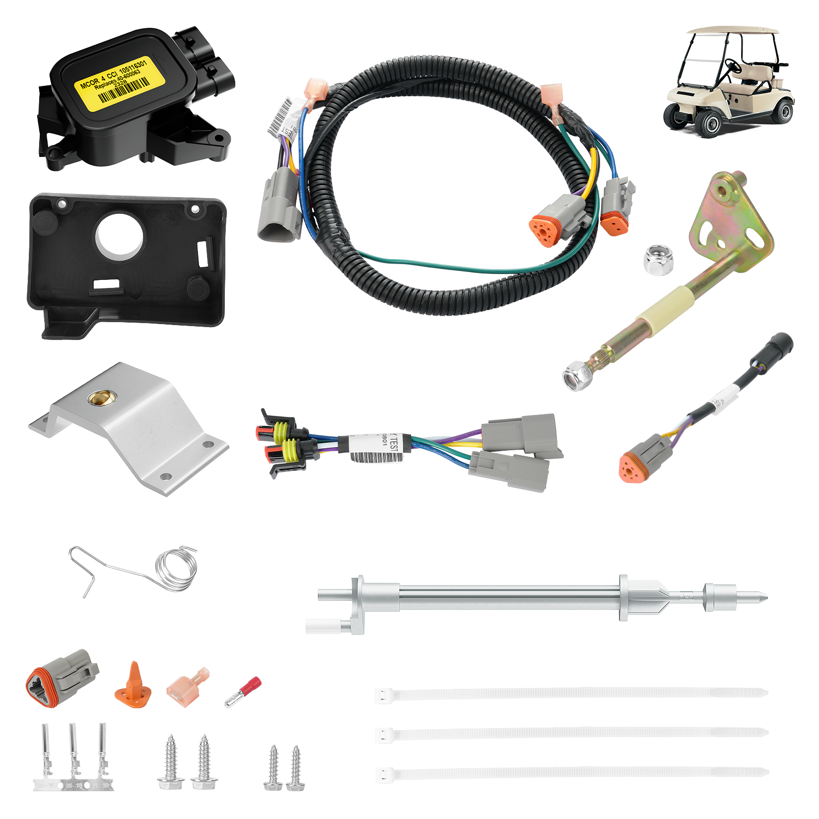 Pre-MCOR to MCOR4 Conversion Kit for 1995.5-2001 Club Car DS | Drive-up