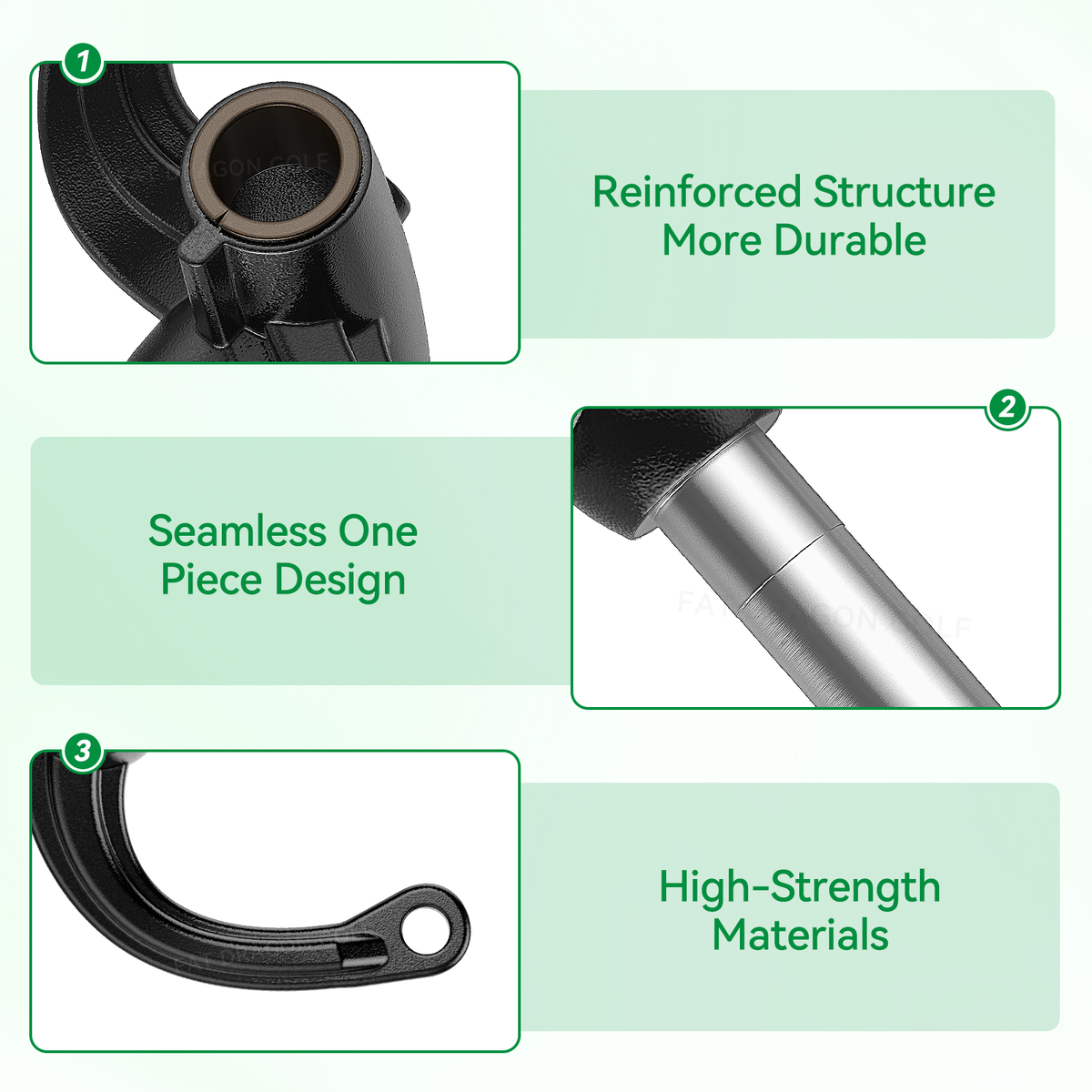 EZGO RXV Golf Cart Passenger Spindle Assembly-Front Spindle Right |Drive-up