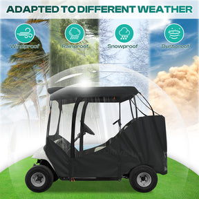 2-Passenger Golf Buggy Enclosures for EZGO RXV & TXT | Drive-up