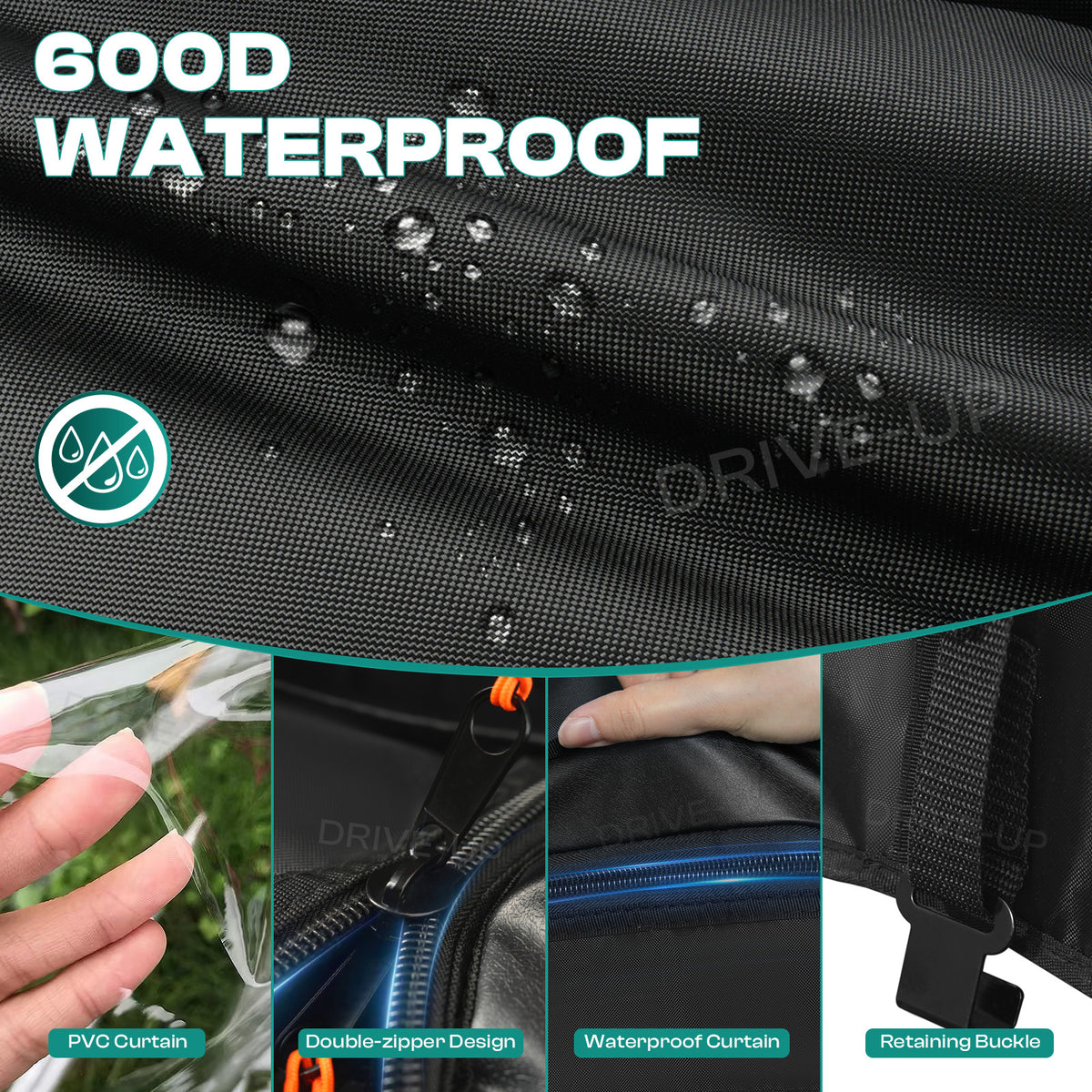 2-Passenger Golf Buggy Enclosures for EZGO RXV & TXT | Drive-up