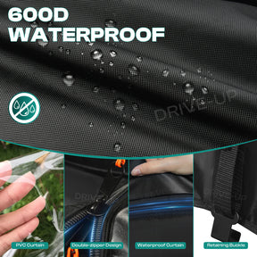 2-Passenger Golf Buggy Enclosures for EZGO RXV & TXT | Drive-up