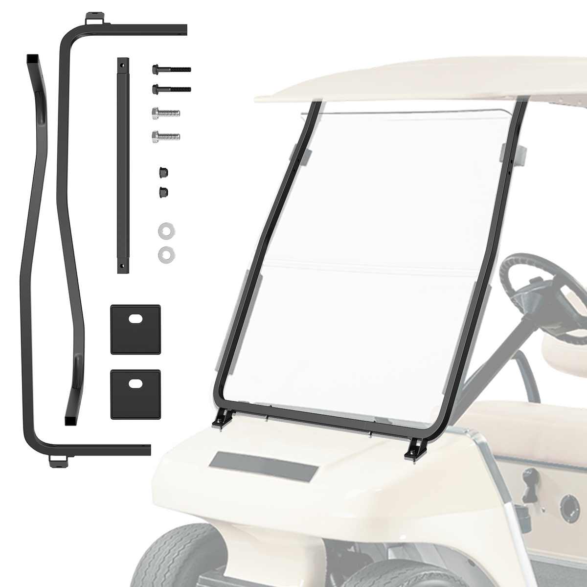 Front Strut Brackets Kit Fits 2000-Up Club Car DS | Drive-up