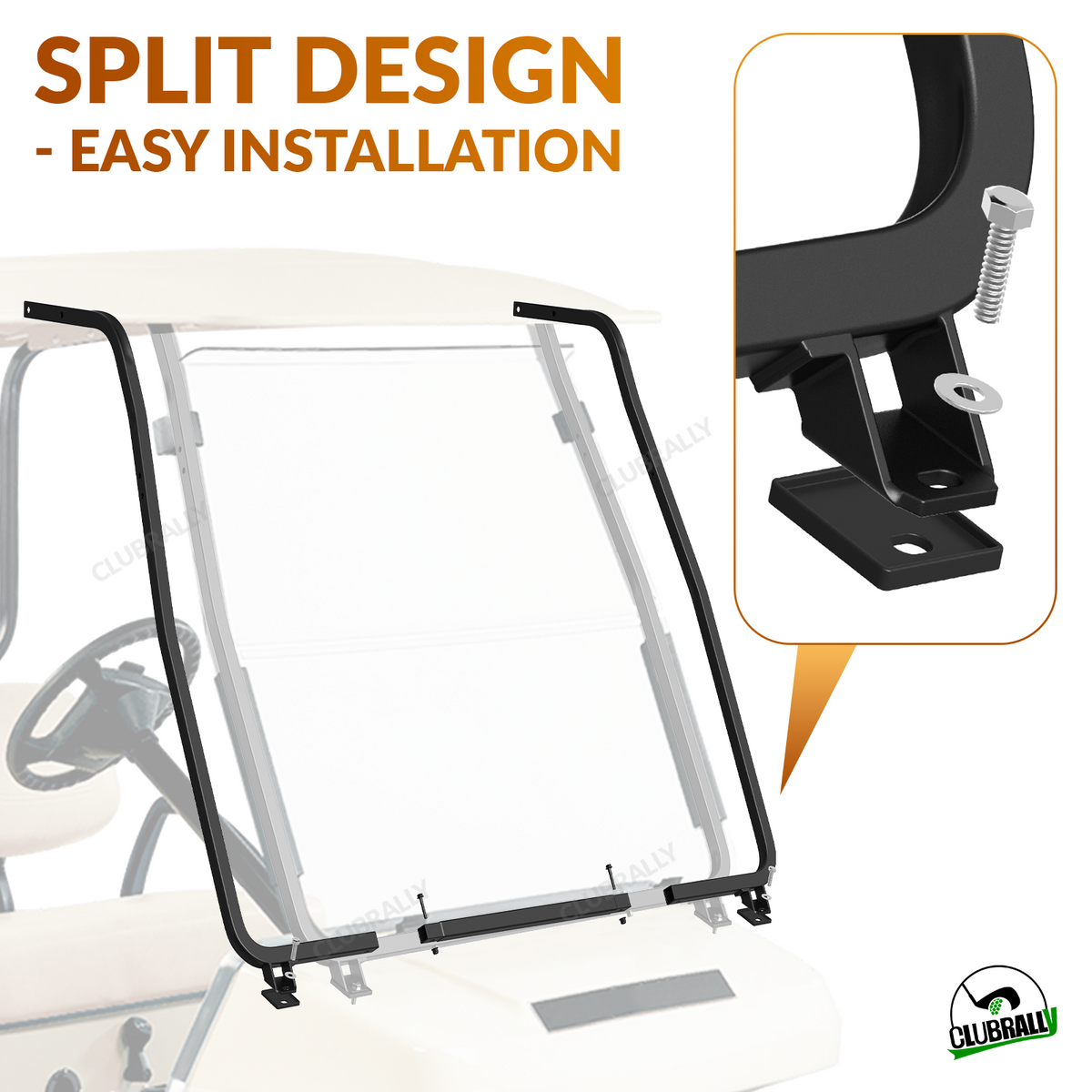 Front Strut Brackets Kit Fits 2000-Up Club Car DS | Drive-up