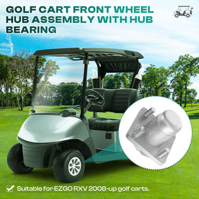 Golf Cart Front Wheel Hub Assembly with Hub Bearing Fits EZGO RXV(2Pcs) |Drive-up