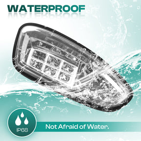 Golf Cart LED Headlights For EZGO RXV 2008-2015 G&E Models, OEM 607439-1, 607438-1 |Drive-up