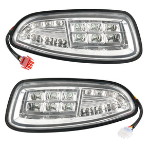 Golf Cart LED Headlights For EZGO RXV 2008-2015 G&E Models, OEM 607439-1, 607438-1 |Drive-up