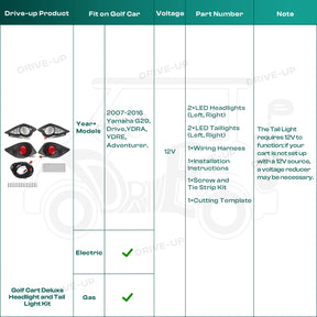 golf cart lights kit