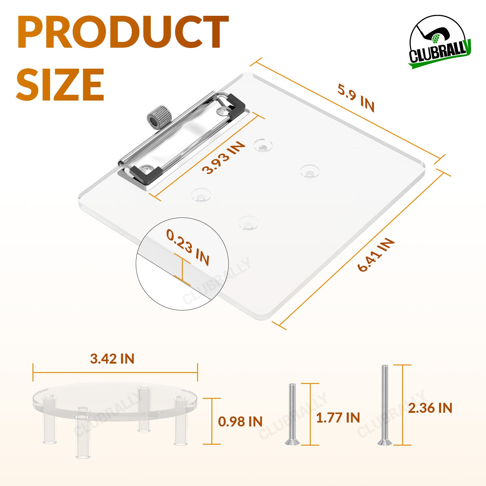 Universial Golf Cart Scorecard Holder with Pencil Holder | Drive up
