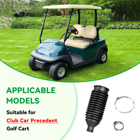 Golf Cart Steering Bellow Dust Seals for Club Car Precedent Models, Replace OEM #102565901 103826201 |Drive-up