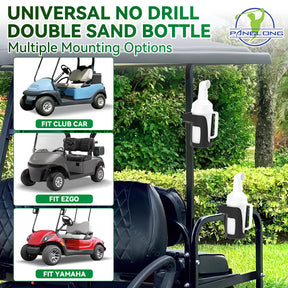 Universial Golf Cart Sand Bottle with Handle - 2PCS | Drive up